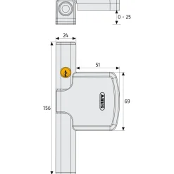Best Abus Fensterschloss FTS206