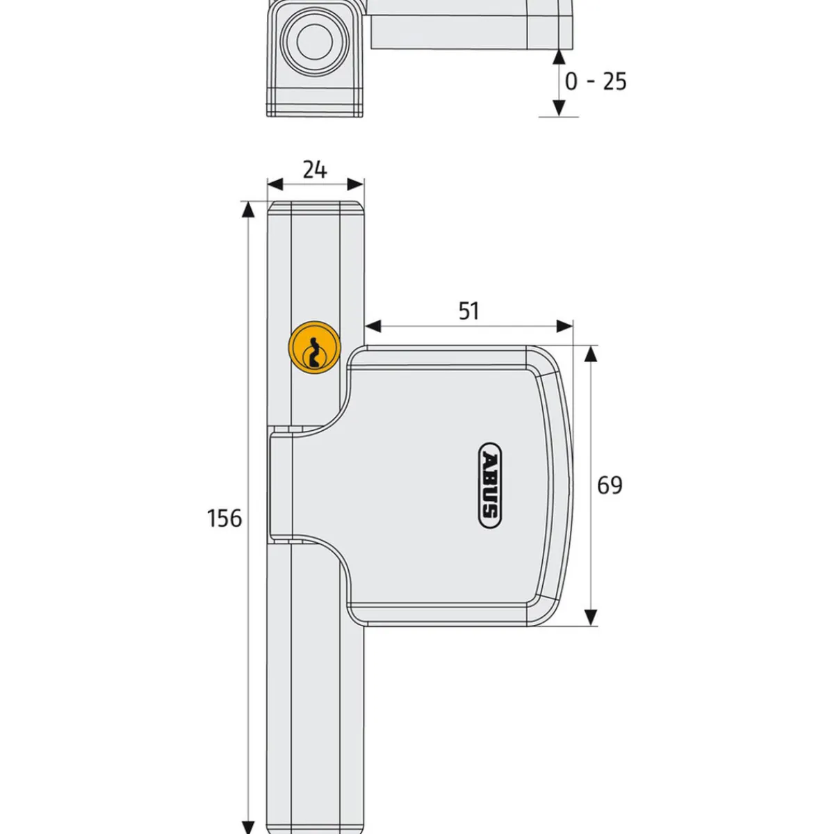 Best Abus Fensterschloss FTS206