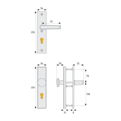 Sale Abus Schutzbeschlag HLN 414 F1