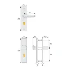 Outlet Abus Schutzbeschlag KLN 314 F1 beidseitig