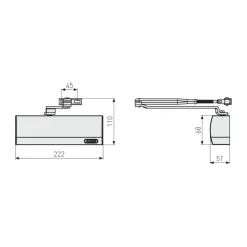 Outlet Abus Türschließer AC6124 S