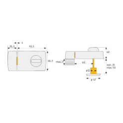 Online Abus Türzusatzschloss 2110 W