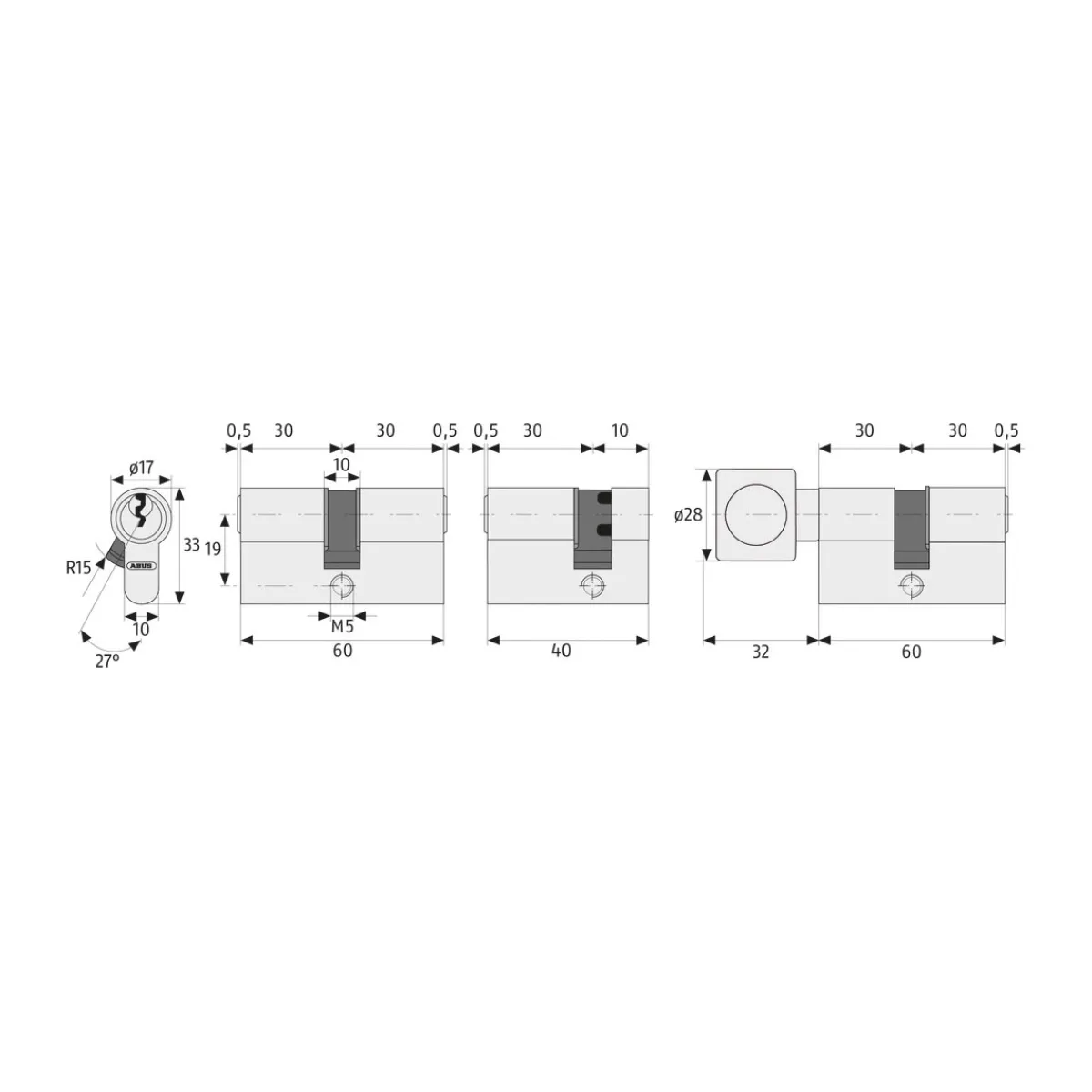 Discount Abus Türzylinder E20NP 35/35 mm