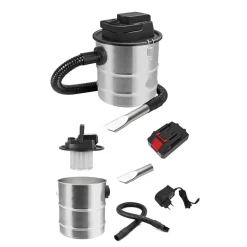 Best Akku-Aschesauger m.Motor, Hepa-Filterm.Metallgitter,12l,18V,110W,2000mhA