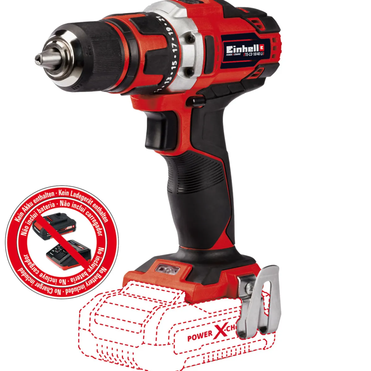 Sale Einhell Akku-Bohrschrauber TE-CD 18/40 LI Solo