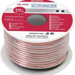 Online Schwaiger A-Lautsprecherkabel 10m transparent