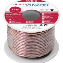 Sale Schwaiger A-Lautsprecherkabel 10m transparent