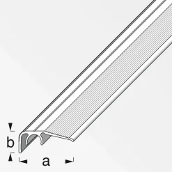 Hot Alfer Abschluss-Profil Clipstech 32 x 12,5 mm 1m titan