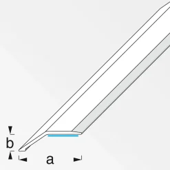 Hot Alfer Niveauausgleichsprofil 8 mm 1m PVC selbstklebend buche