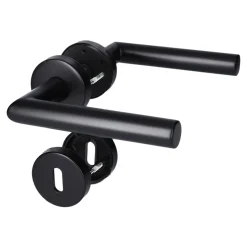 New Alpertec Rosettengarnitur Fair I schwarz Durchmesser 52 mm