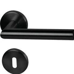 New Alpertec Rosettengarnitur Fair I schwarz Durchmesser 52 mm