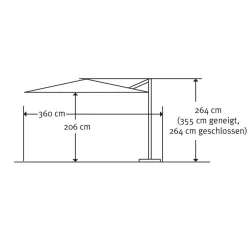 New Schneider Schirme Ampelschirm Rhodos Twist 300x300 anthraz