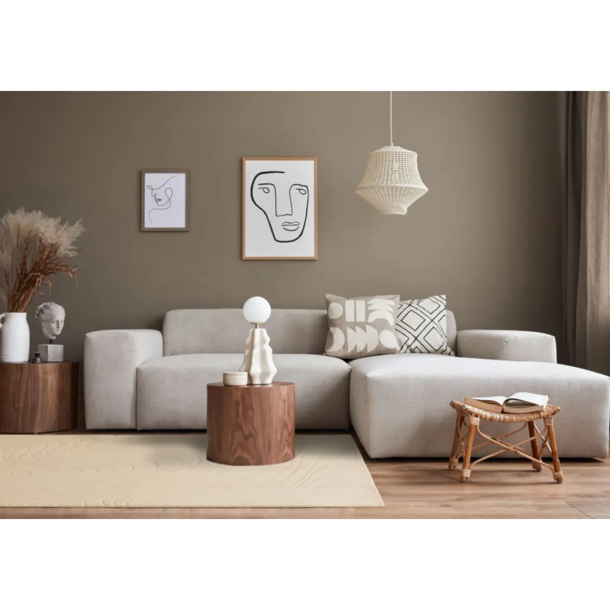 Hot andiamo Teppich Dale 120x170 cm beige
