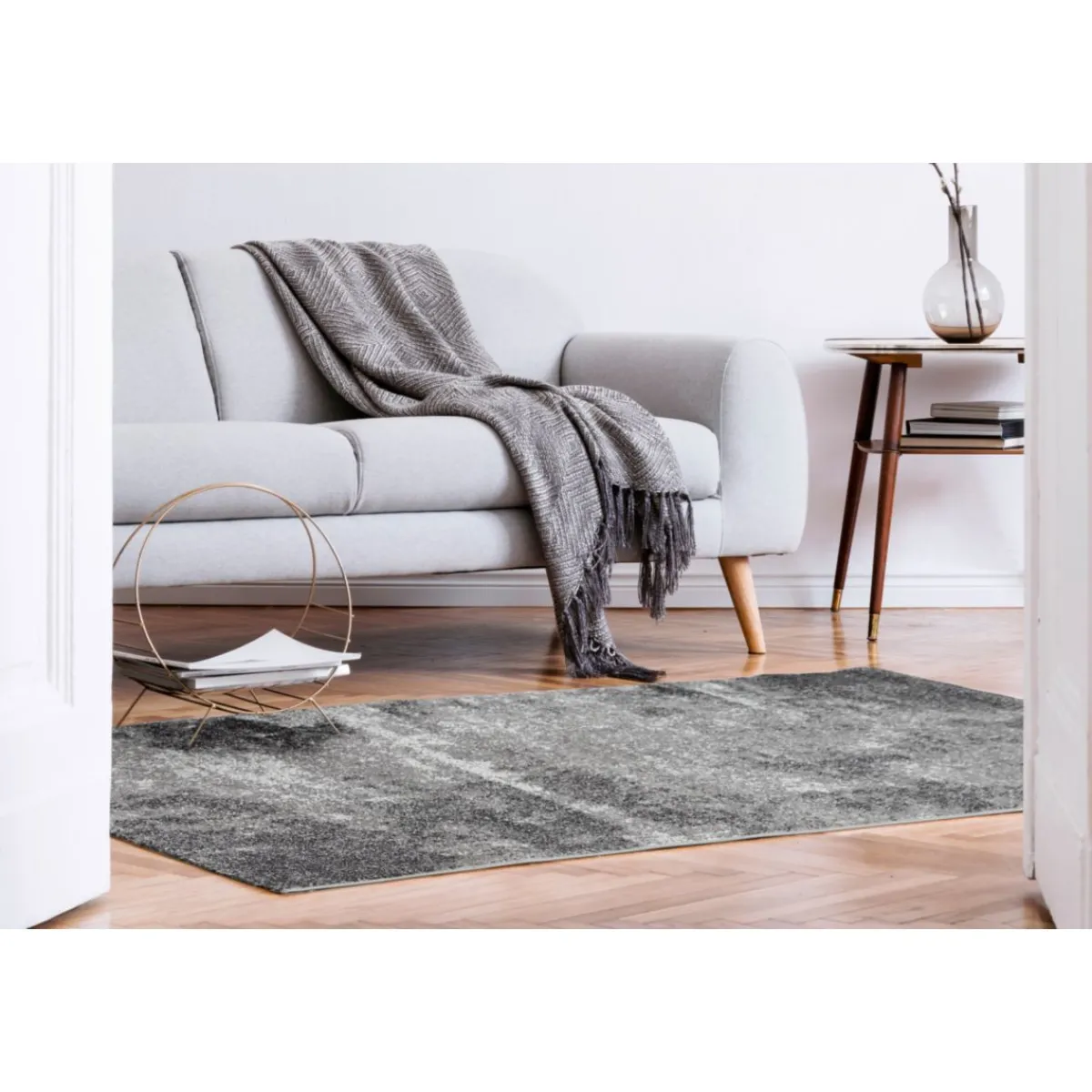 Online andiamo Teppich Luna 60x110 cm grau