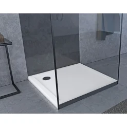 Aurlane Duschtasse White Slate 90 x 90 x 4 cm
