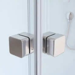 Aurlane Komplettdusche Essential, eckig, Farbe: Silber, 85x85x197,5cm