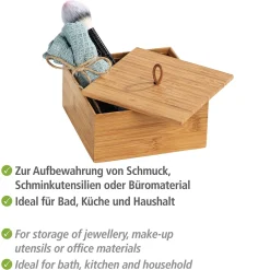 Discount Wenko Badbox mit Deckel M Mod. Terra, Bambu