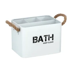 Discount Wenko Badbox mit 4 Faechern Mod. Gara, weiss