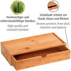 Outlet Wenko Badbox mit Schublade Mod. Terra, Bambu