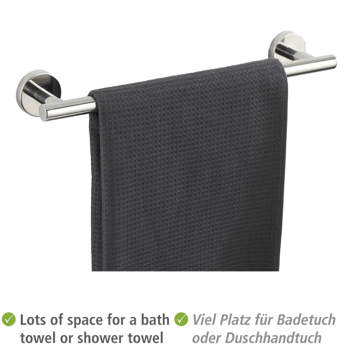 Discount Wenko Badetuchstange 40 cm , Bosio Shine Edel.