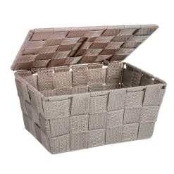 Hot Wenko Badkorb mit Deckel M od. Adria, taupe