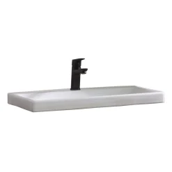 Discount BADMOBIL Keramikwaschtisch CRAFT 64 x 5 x 37 cm ohne Überlauf weiß