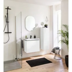 Discount BADMOBIL Keramikwaschtisch CRAFT 64 x 5 x 37 cm ohne Überlauf weiß