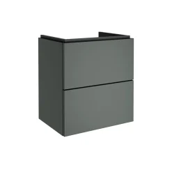 Clearance BADMOBIL Waschtischunterschrank CRAFT 49 x 54 x 36 cm 2 Schubladen mit Push-To-Open grün-matt