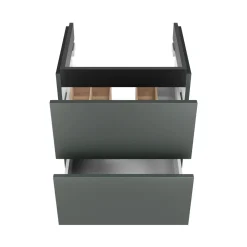 Clearance BADMOBIL Waschtischunterschrank CRAFT 49 x 54 x 36 cm 2 Schubladen mit Push-To-Open grün-matt