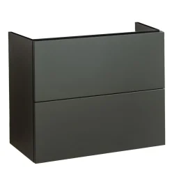 Discount BADMOBIL Waschtischunterschrank CRAFT 63 x 54 x 36 cm 2 Schubladen mit Push-To-Open grün-matt