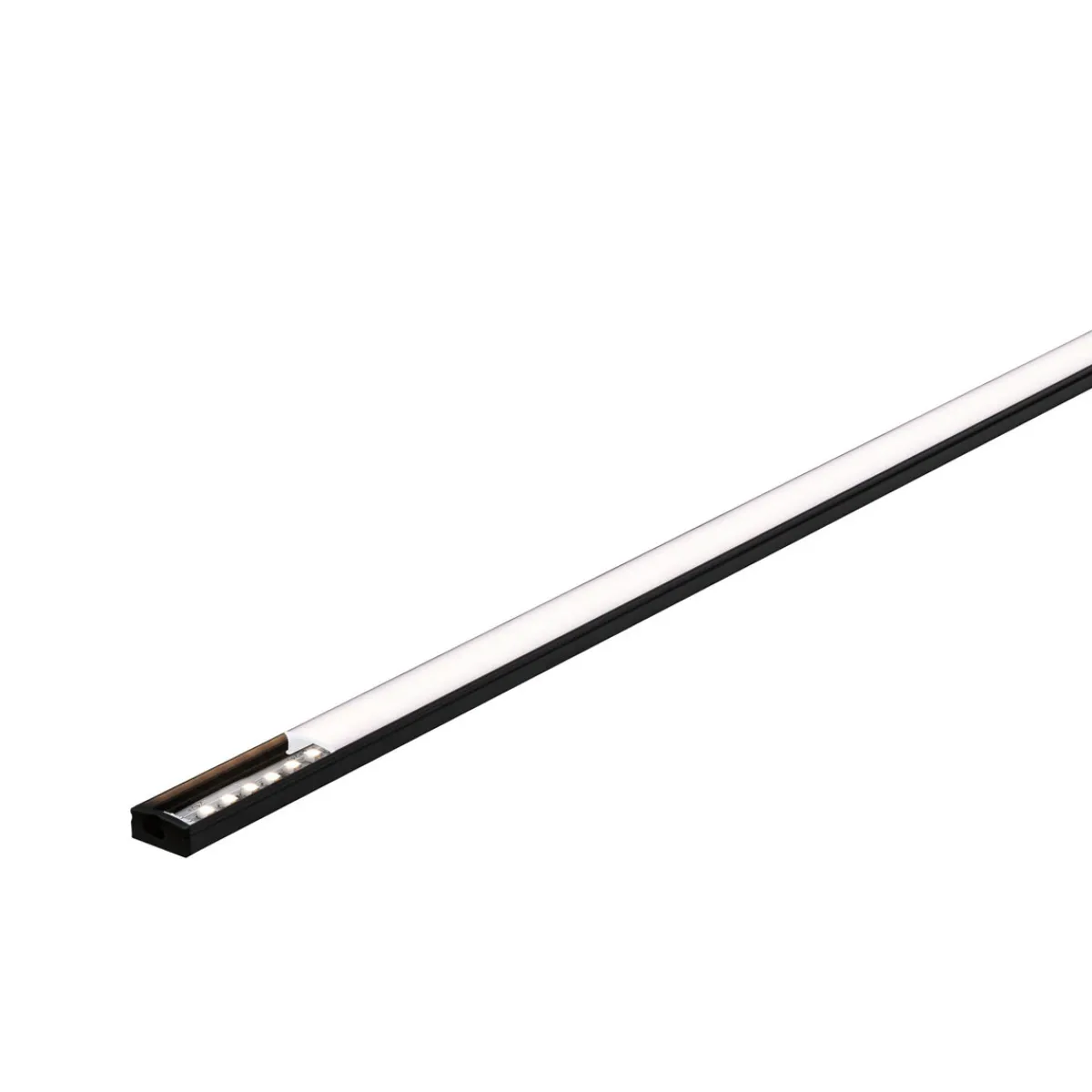 Outlet Paulmann Base Profil mit weissem Diffusor 2 mschwarz eloxiert/weiss Alu/Kunststoff