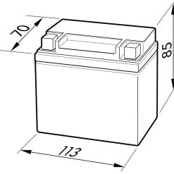 Sale Batterie GEL YTX4L-BS 4Ah 120A