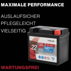 Outlet Batterie GEL YTX5L-BS 5Ah 140A