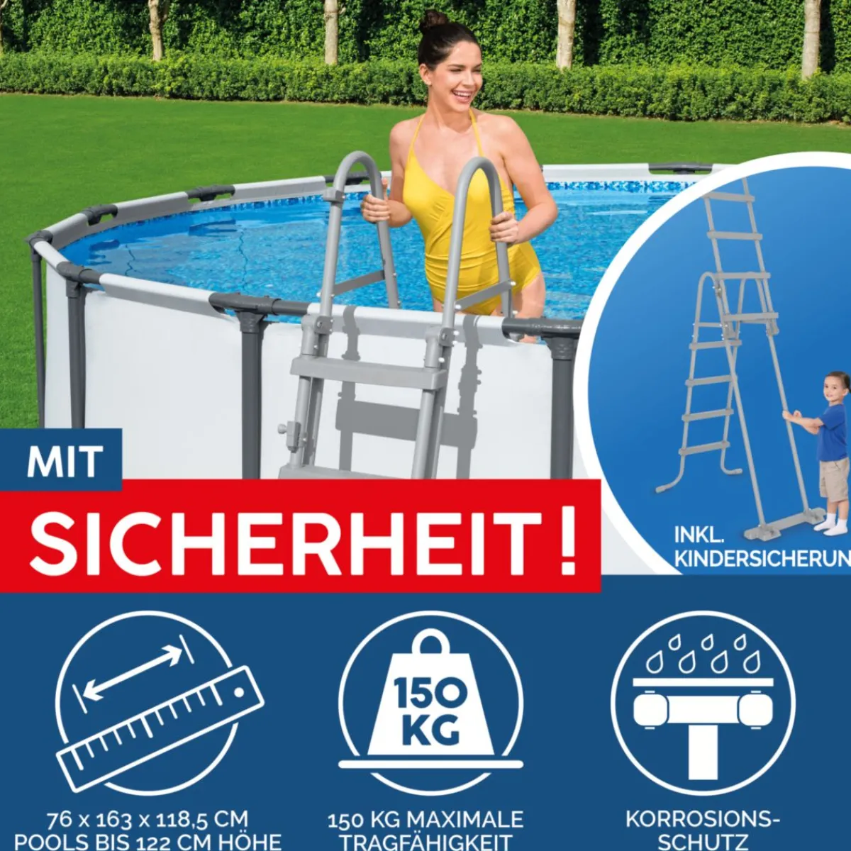 Hot Bestway Steel Pro Max Frame-Pool-Set366x122cm Dm. 3,66x1,22m