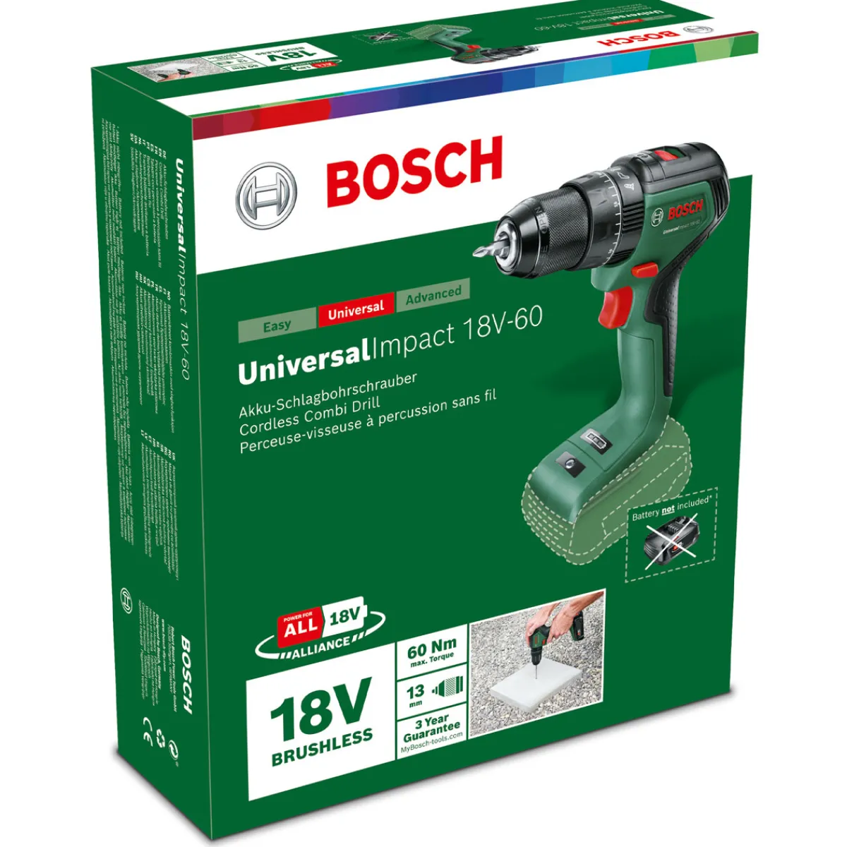 Bosch Akku-Schlagbohrschrauber UniversalImpact 18V-60