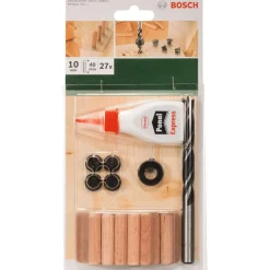 New Bosch DIY Dübelset 10 x 40 mm 27- teilig