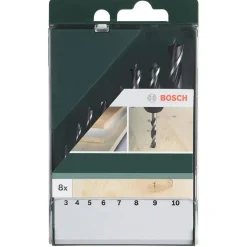Clearance Bosch DIY Holzspiralbohrer-Set 3-4-5-6-7-8-9-10 mm