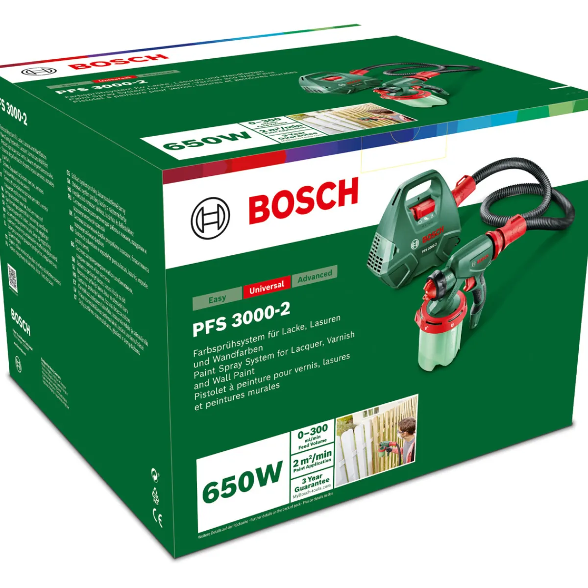 Bosch Farb-Spritzpistole PFS 3000-2