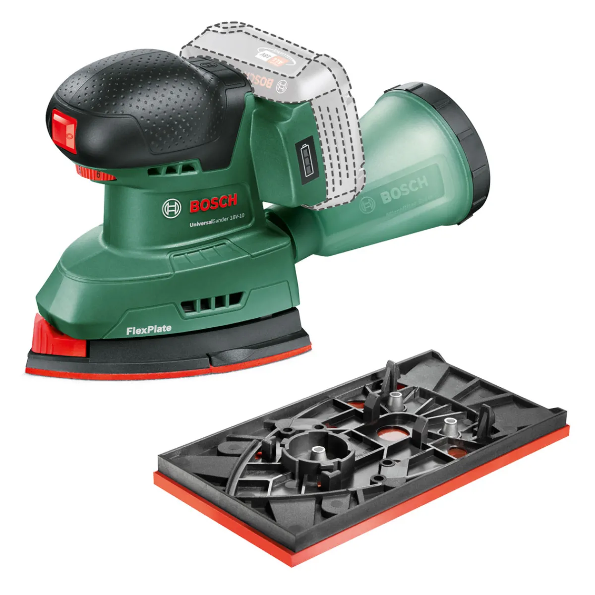 Outlet Bosch Multischleifer UniversalSander 18V-10