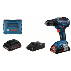 Hot Bosch Professional Akku-Bohrschrauber GSR 18 V mit 2 Akkus