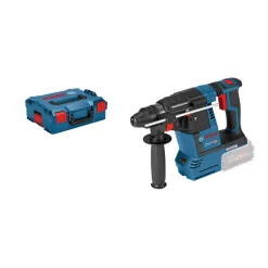 Clearance Bosch Professional Akku- Bohrhammer GBH 18V- 26 Solo inkl. L-Boxx 136 und Zusatzhandgriff