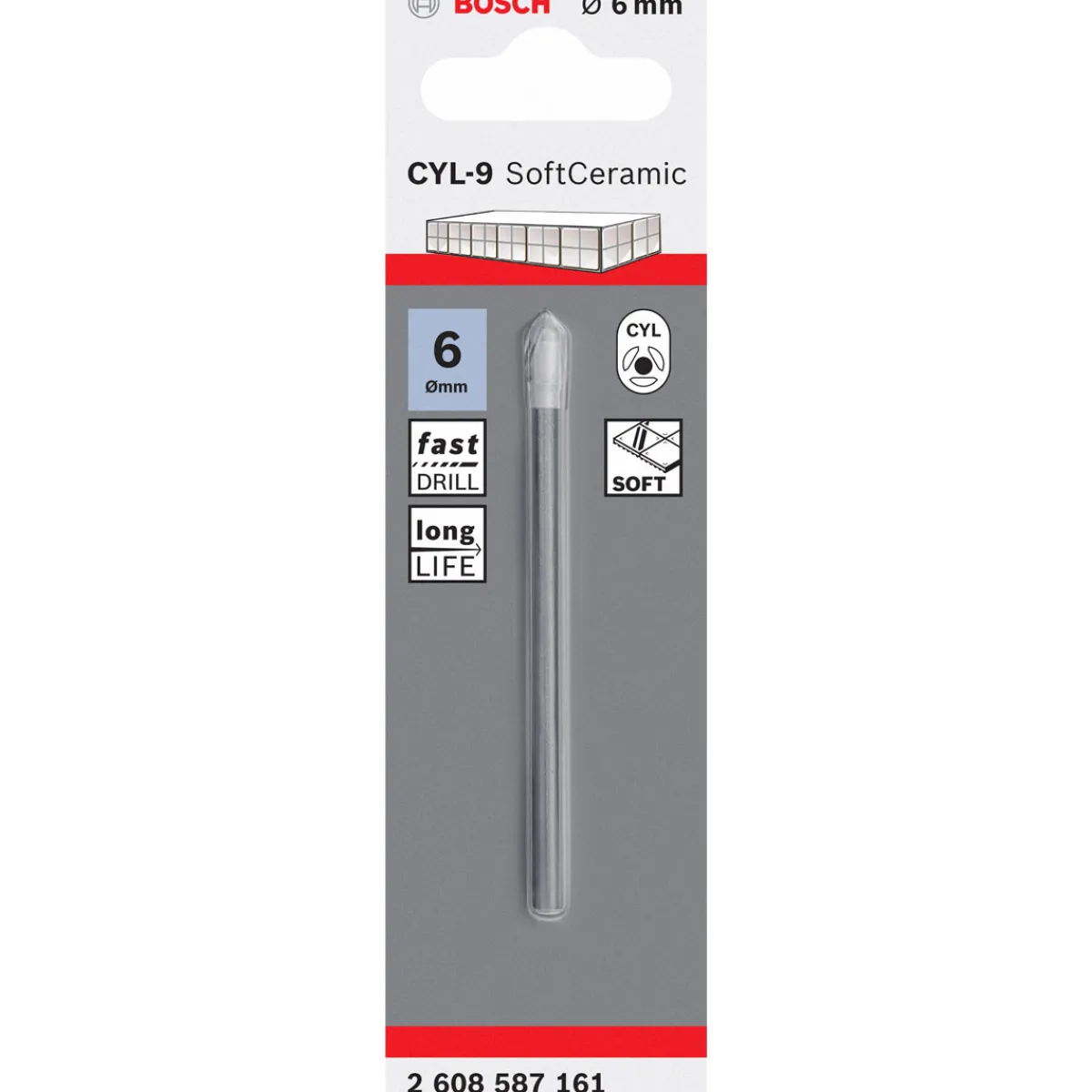 Sale Bosch Professional Fliesenbohrer CYL-9 Ceramic 6 x 80 mm