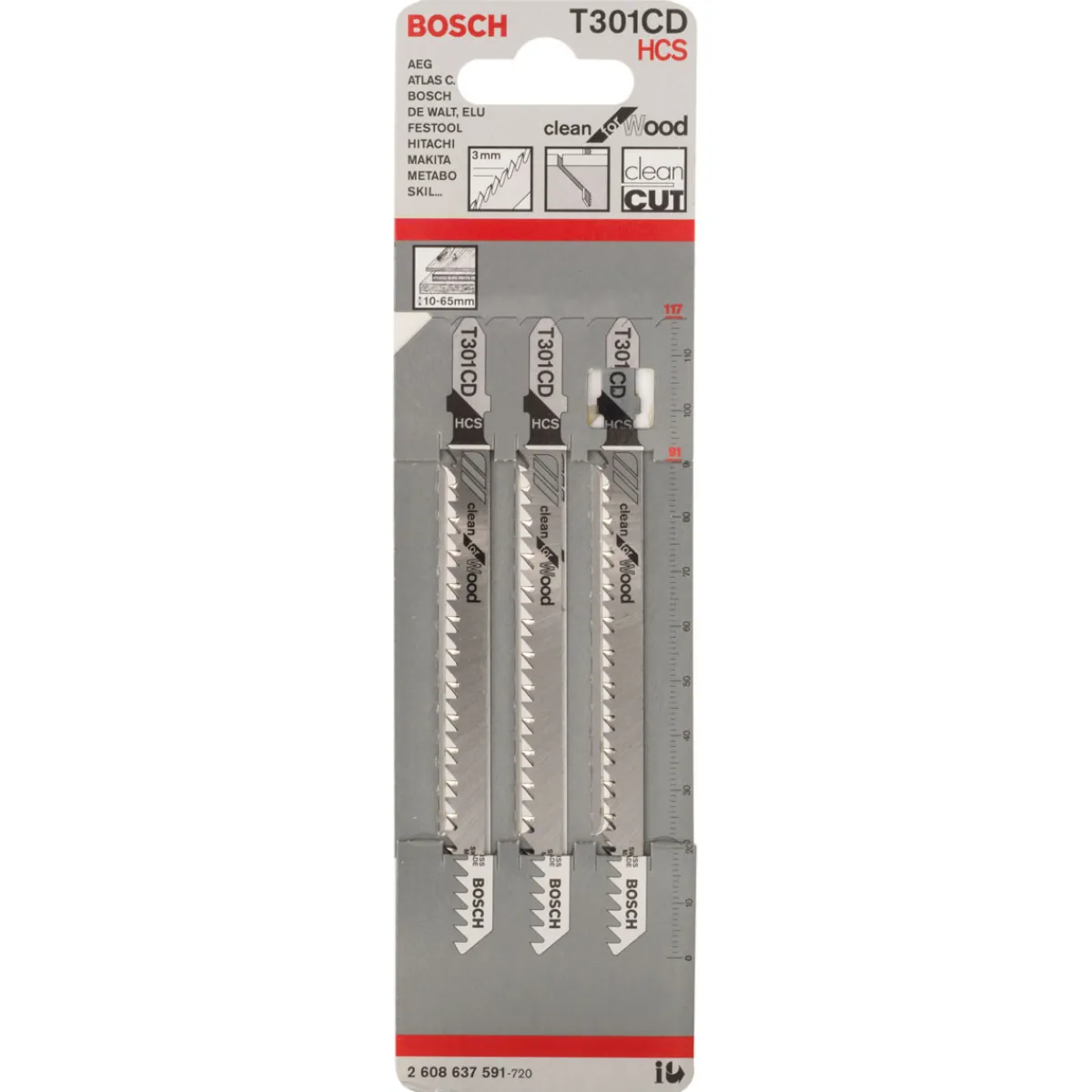 Best Bosch Professional Stichsägeblatt T 301 CD Clean for Wood