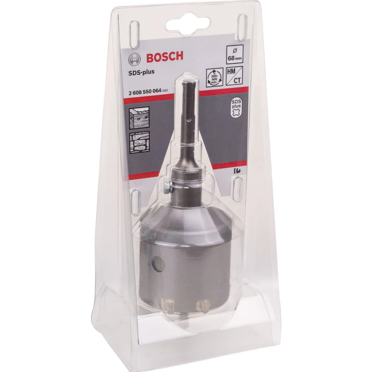 Clearance Bosch Professional 3-teiliges Hohlbohrkronen-Set SDS plus 68 mm