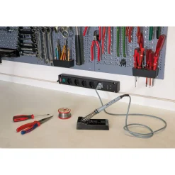 Outlet Brennenstuhl Bremounta 5fach mit USB schwarz DE 3mH05VV-F3G1,5 mit Schalter