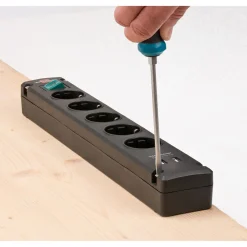 Outlet Brennenstuhl Bremounta 5fach mit USB schwarz DE 3mH05VV-F3G1,5 mit Schalter