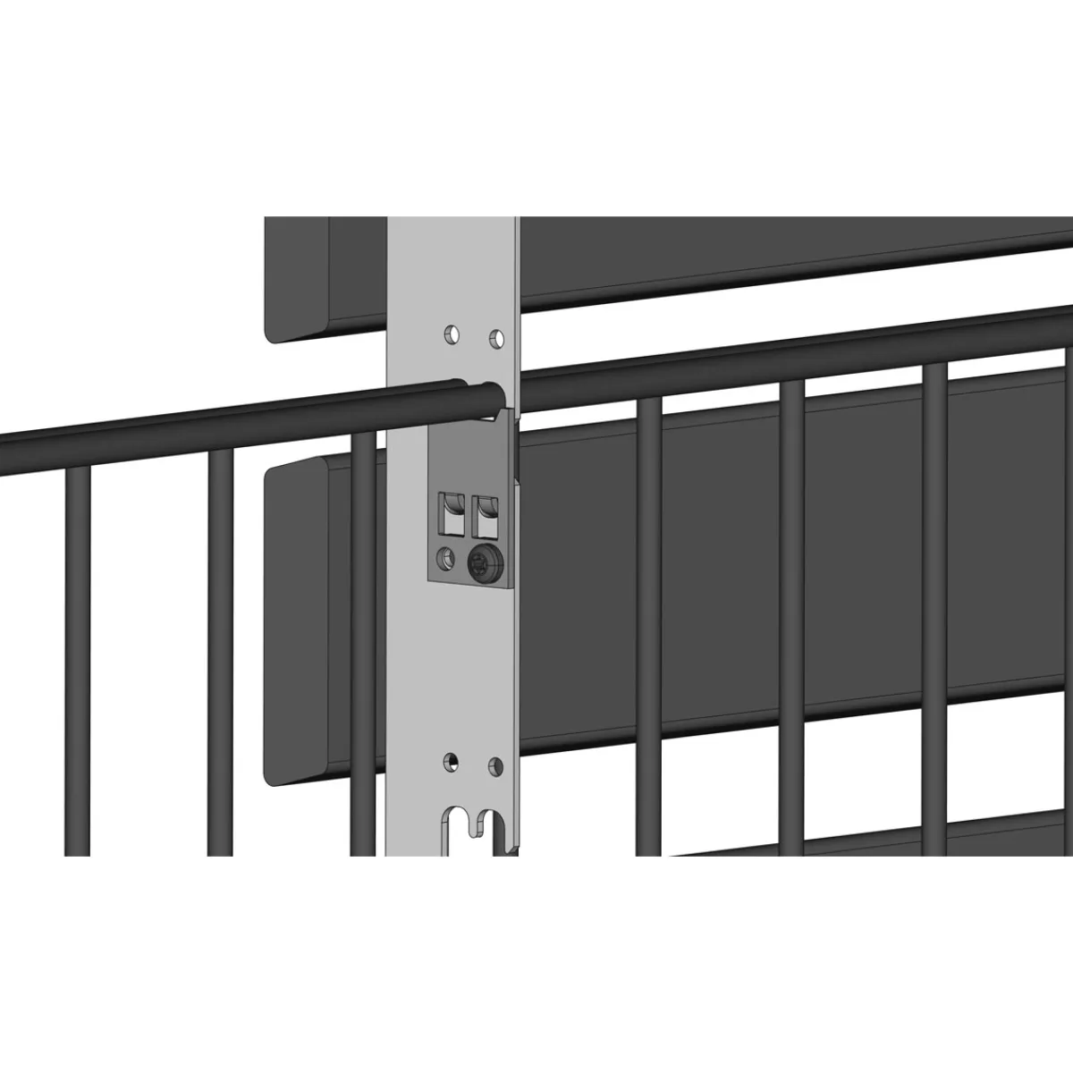 New BRIGX Winkel Aluminium 40 x 20 x 596 mm