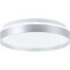 Brilliant Deckenleuchte Britt 33cm silber/weiß 22W 2300lm stufenlos dimmbar