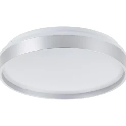 Brilliant Deckenleuchte Britt 33cm silber/weiß 22W 2300lm stufenlos dimmbar