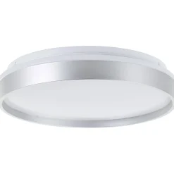 Brilliant Deckenleuchte Britt 33cm silber/weiß 22W 2300lm stufenlos dimmbar